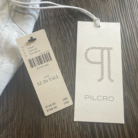 🎆NWT Anthropologie pilcro Yaya crop flare tall 26 map white bleached jeans - Picture 10 of 16